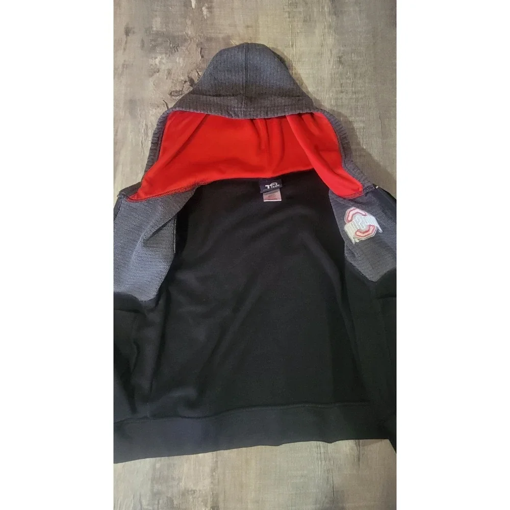Ohio State Buckeyes Hooded Full Zip Jacket Youth‎ M 8-10 Team Athletics NCAA EUC